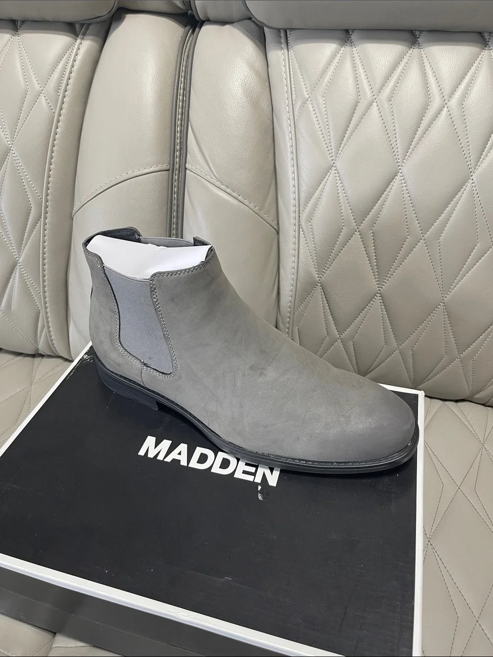 Steve Madden Grey Suede Chukka Boot